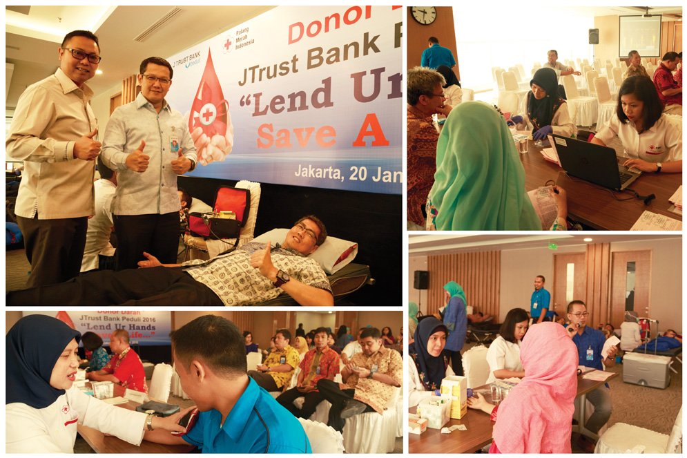 Blood Drive by J Trust Bank and Indonesia Red Cross (PMI)