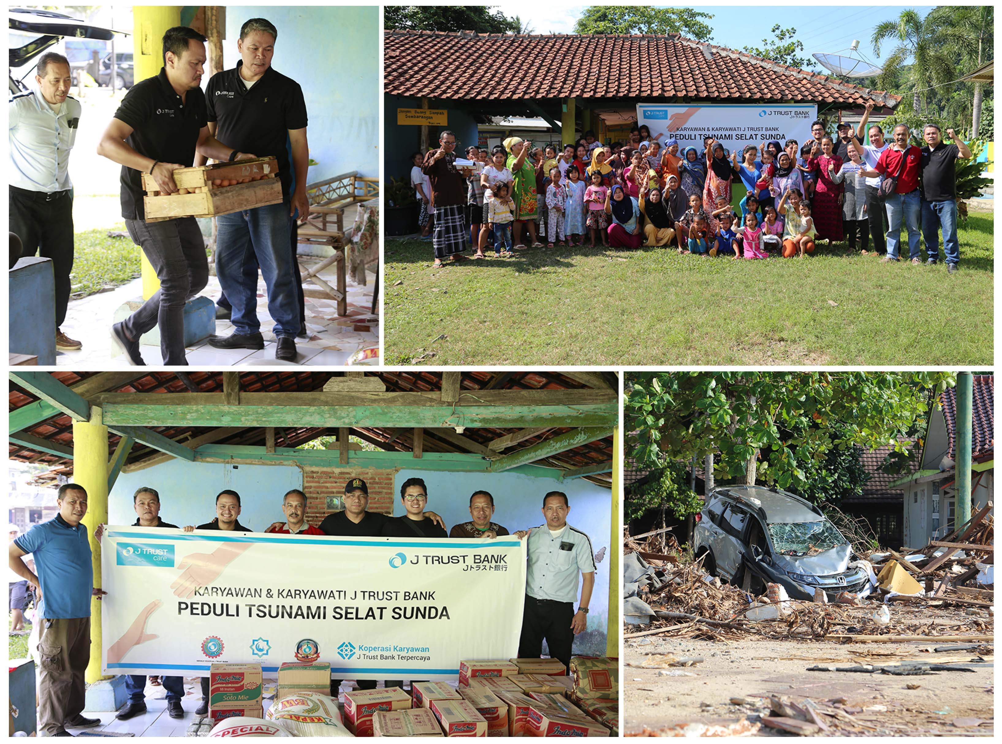 J Trust Bank Peduli Korban Tsunami Selat Sunda