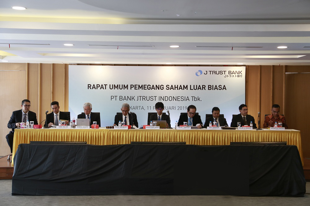J Trust Bank Menyelenggarakan RUPSLB Februari 2019