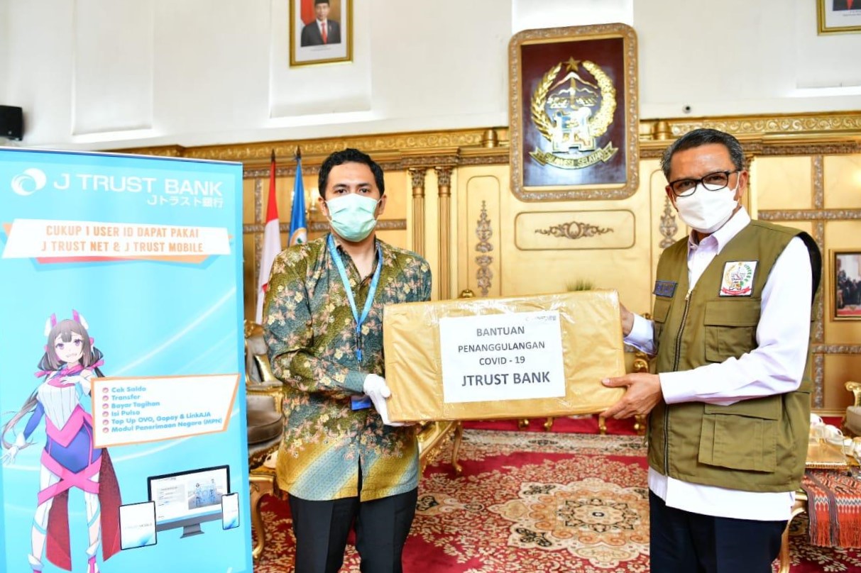 J Trust Bank Donated PPE in Makassar