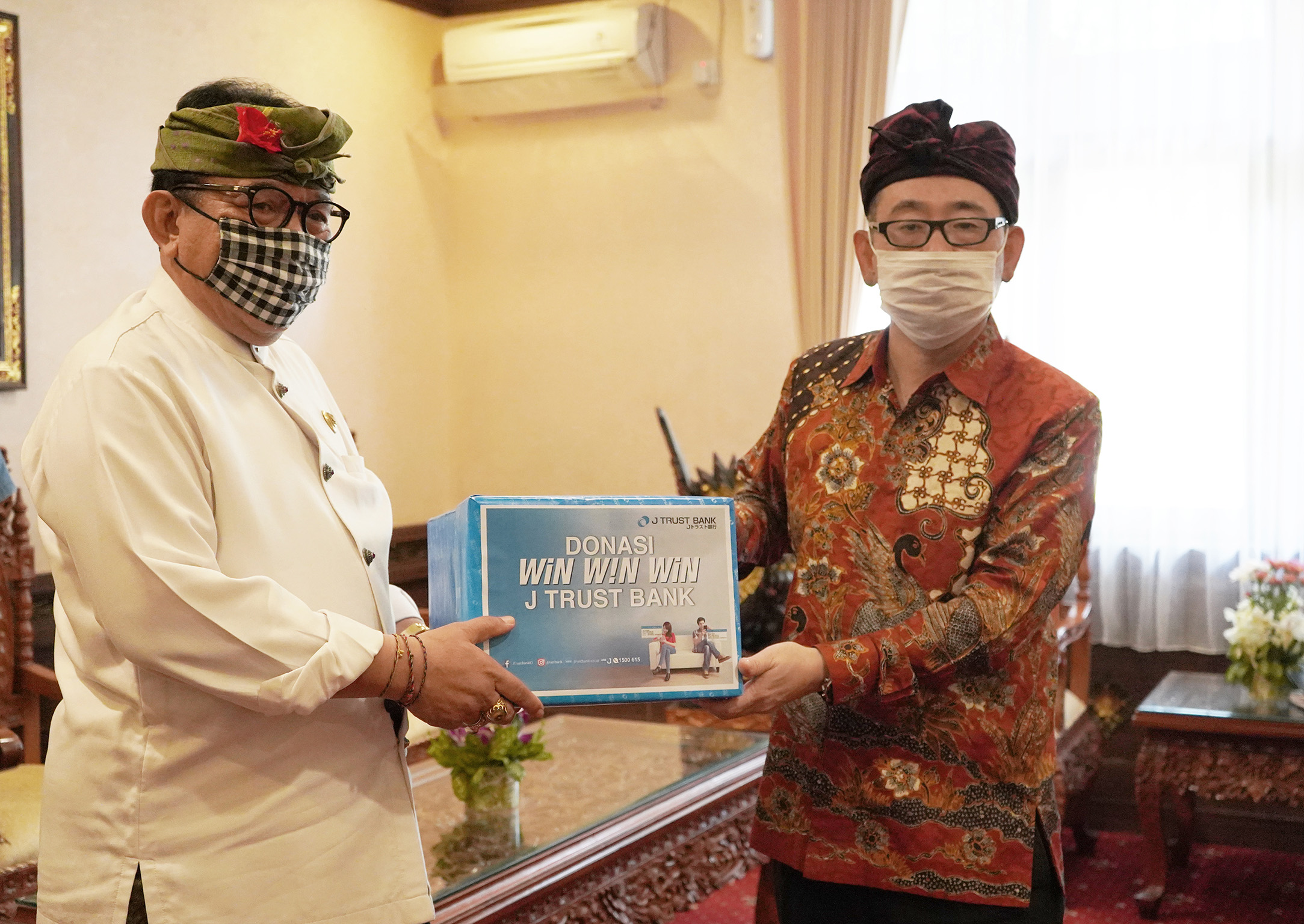 J Trust Bank's Win Win Win Program Donation to Provincial Government of Bali