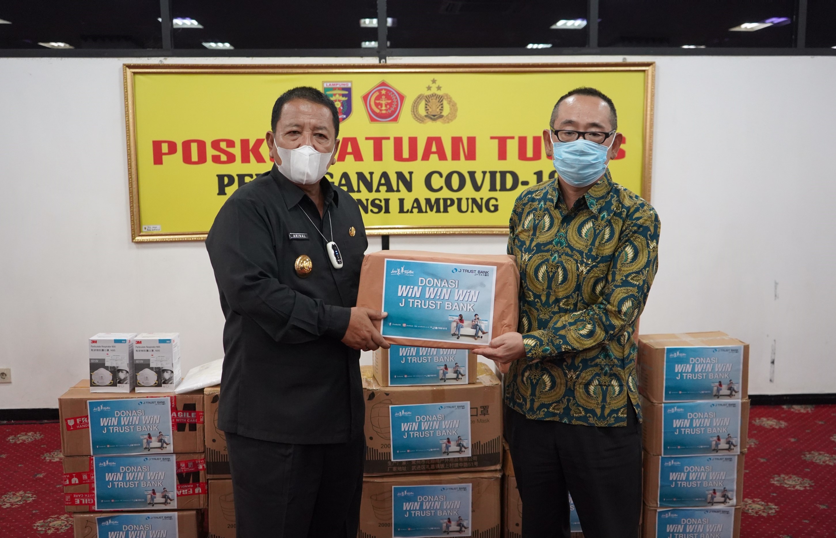 J Trust Bank's Covid-19 Donation to the Provincial Government of Lampung 