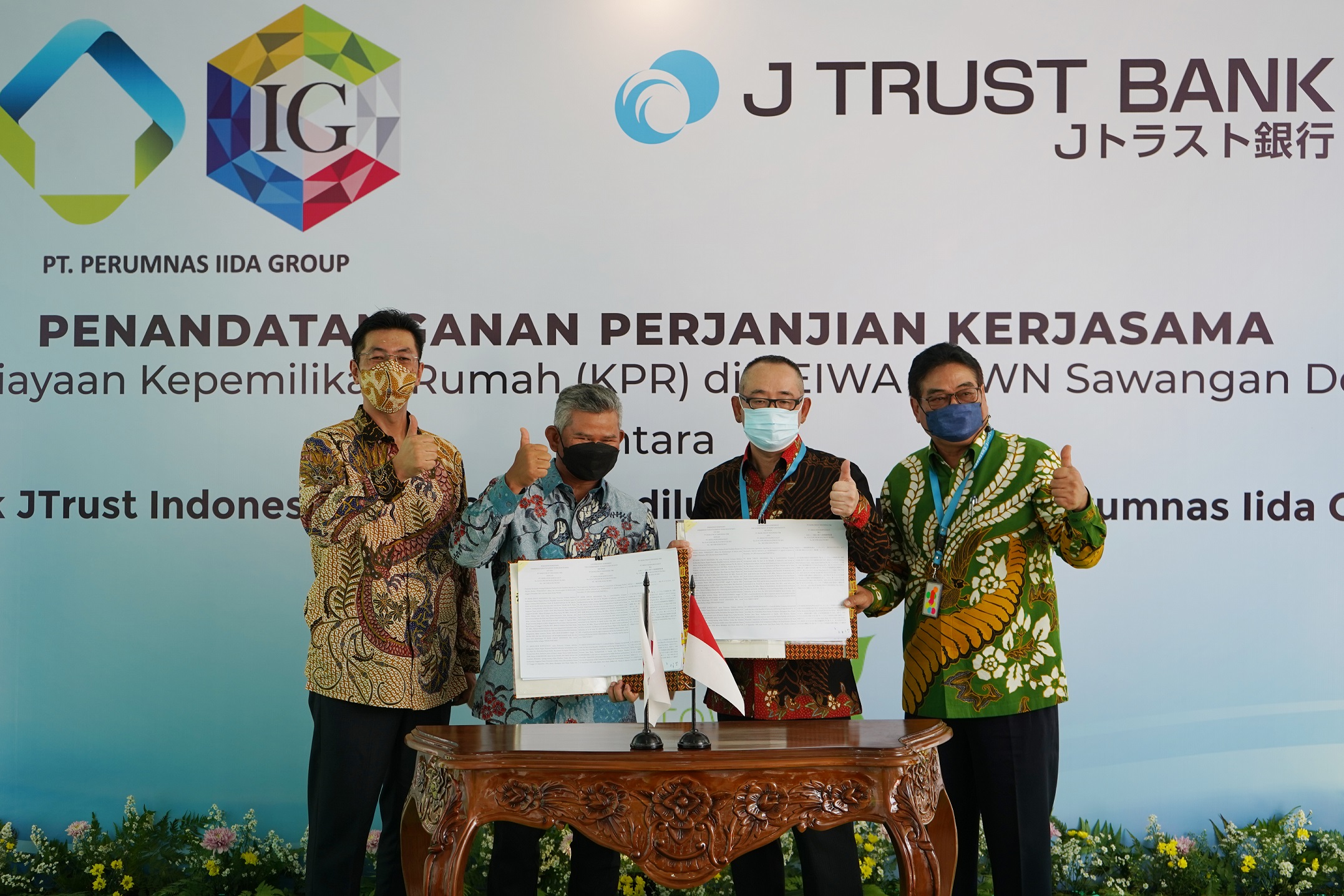 Peresmian Kerja Sama J Trust Bank & PT ALKA (Perumnas IIDA Group)  