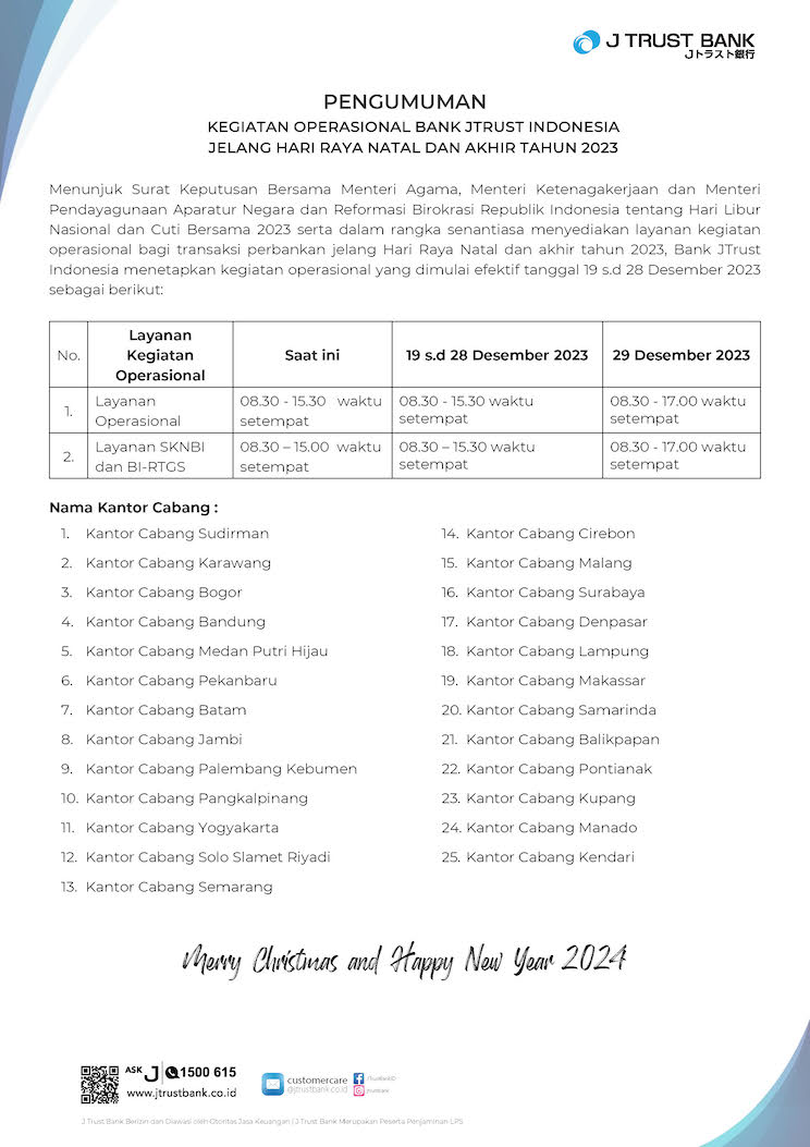 Pengumuman Akhir Tahun