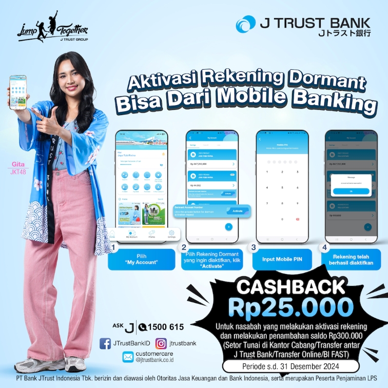 Aktivasi Rekening Dormant dengan Mobile Banking
