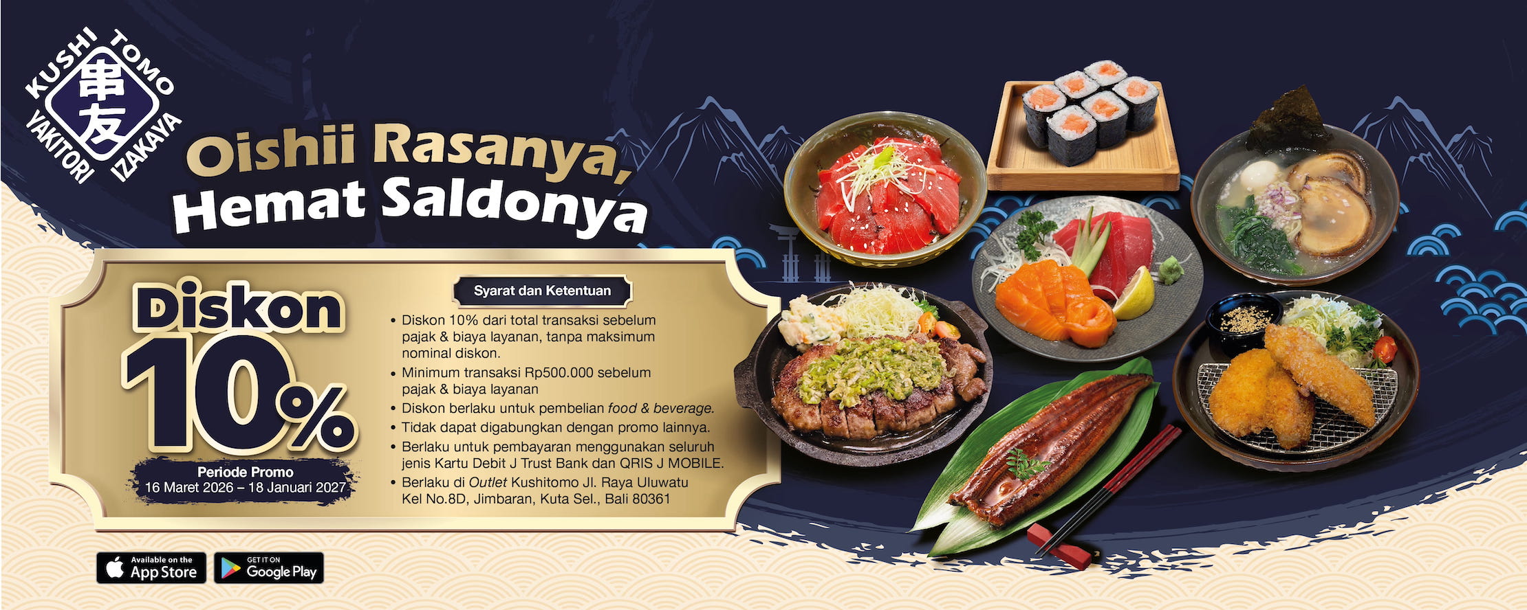 Promo Merchant Kushitomo Bali