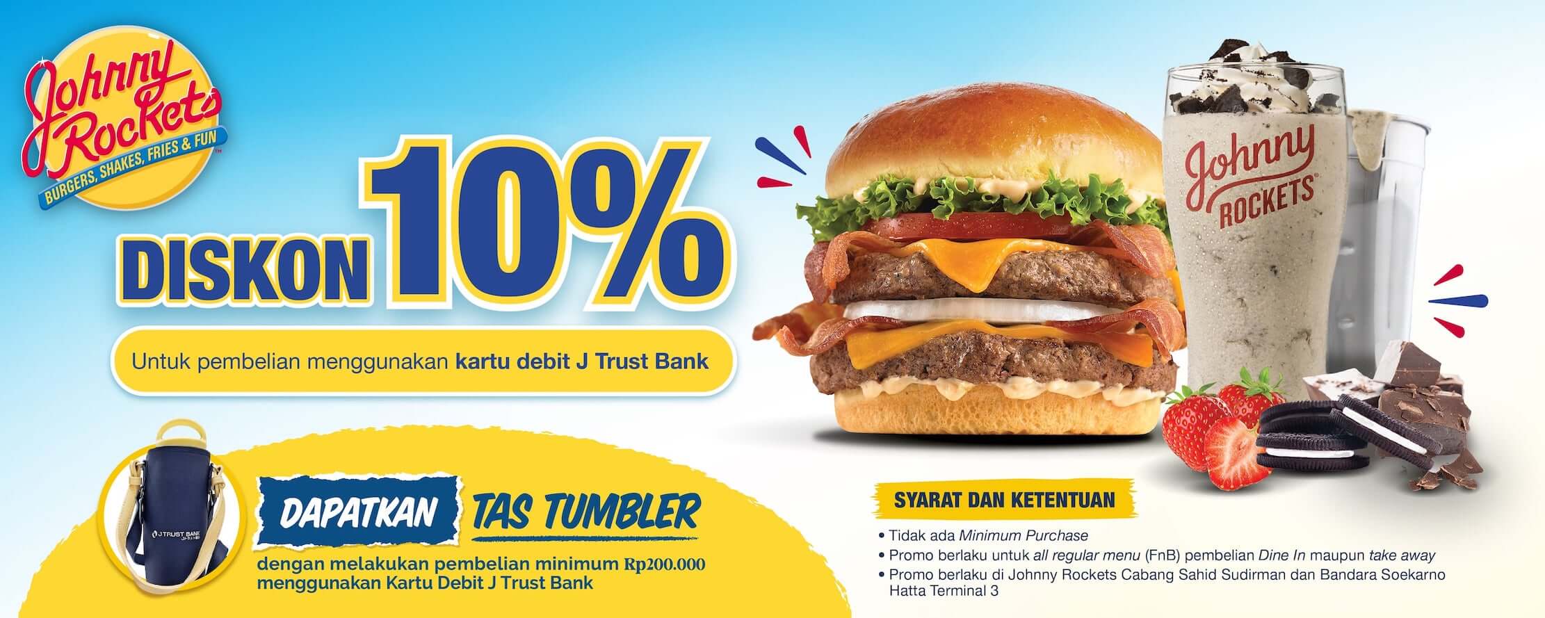 Merchant Johnny Rocket Discount Promo