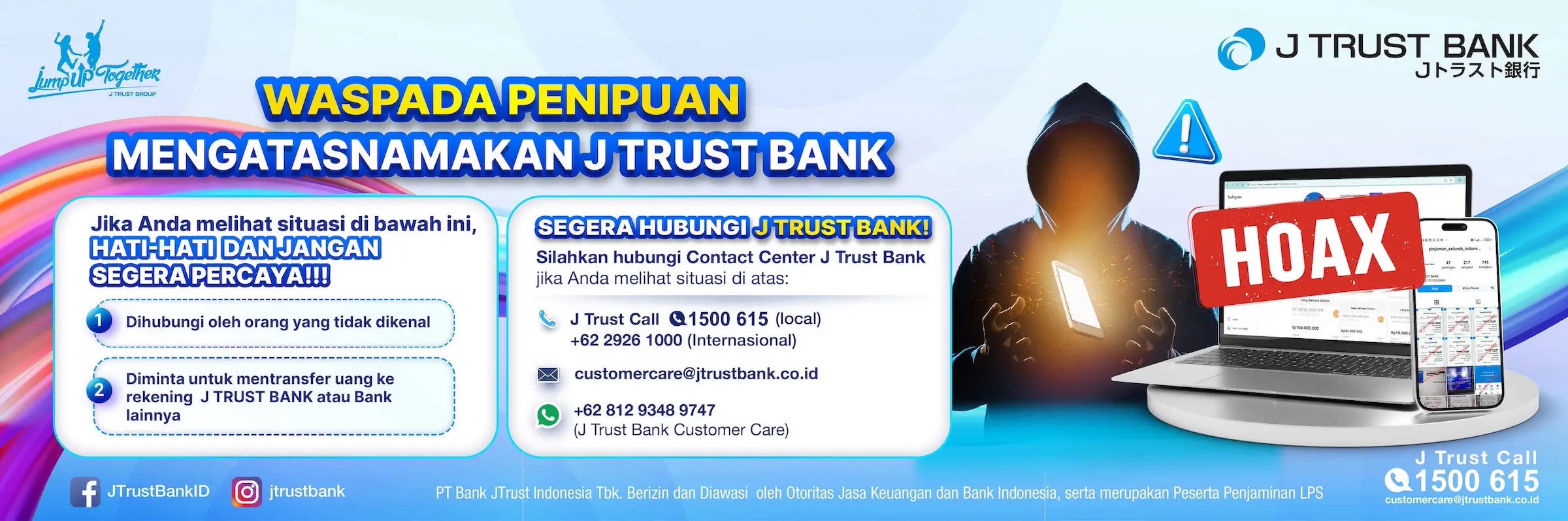 Waspada Penipuan Mengatasnamakan J Trust Bank