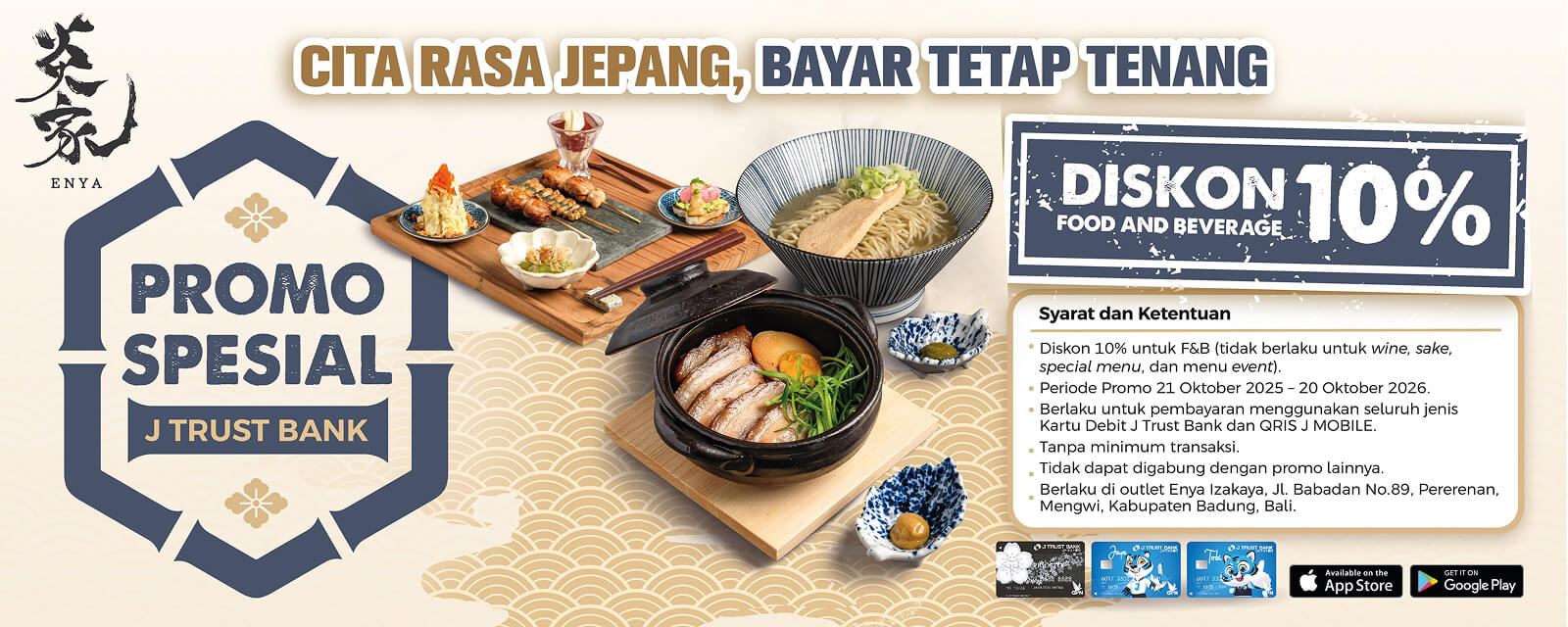 Promo Merchant Enya Izakaya