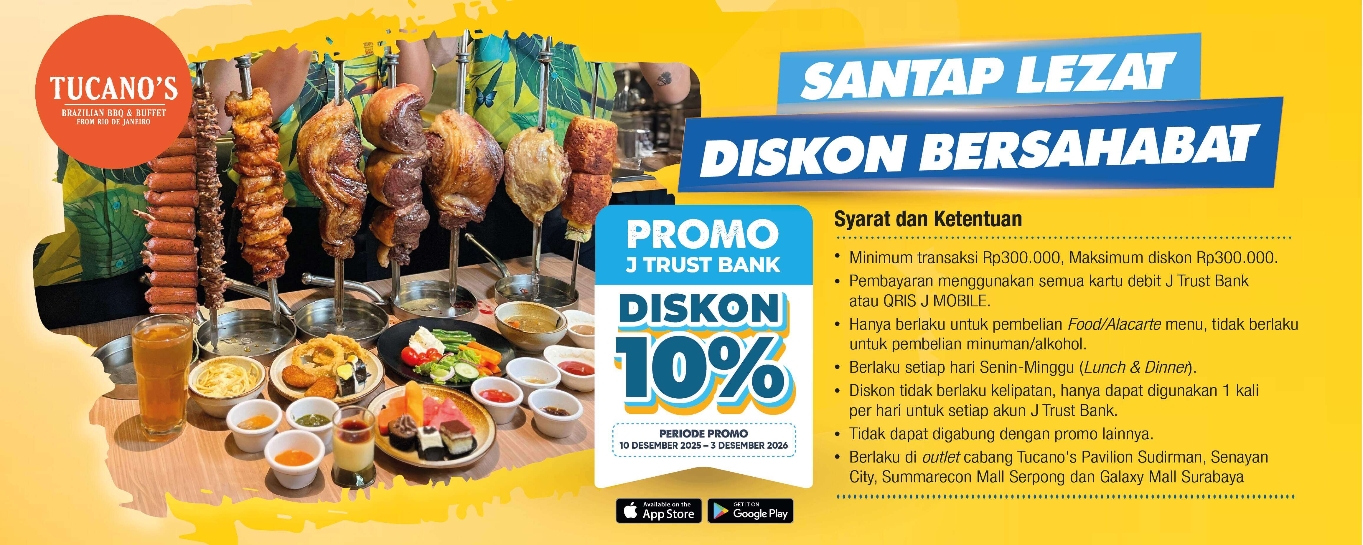 Promo Merchant Tucano’s Brazilian BBQ